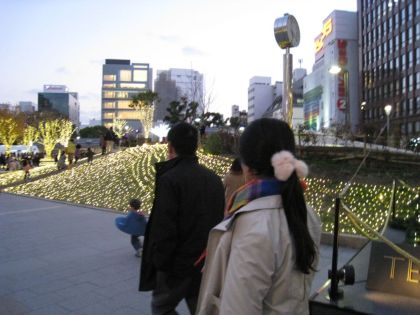 福岡市 ホームページ作成 警固公園のイルミネーション